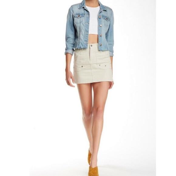 Zadig & Voltaire Khaki Jivron Cotton Mini Skirt Sz 36 - Picture 2 of 11
